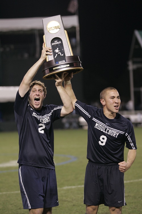 Alex Elias #9 - Nordic Class of 2004 - Captain of Middlebury Soccer 2007 National Championship Team.